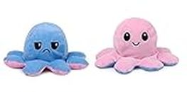 Perri Berri Toys Reversible Octopus , Cute Baby Plush Super Soft Toy Doll, Monkey, Dog (Octopus)