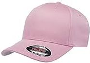 Flexfit Men's Wooly Combed Twill Fitted Baseball Cap, Pink, Large-X-Large