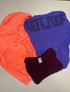 Victorias Secret PINK Womens Clothing Lot Pullover Hoodie L/S TShirt Tops Size L