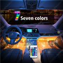 4x Accesorios Autos Luces LED Para Carro Coche Interior Colores Decorativas luz