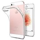 Sadgatih iPhone 5 / 5s / 5g / se Soft Crystal Clear Flexible TPU Case Cover Compatible for iPhone 5/ 5S / 5G / SE - Transparent