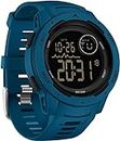 findtime Red Mens Digital Sports Watch for Women, Reloj para Hombre Tactical Military 5ATM Waterproof Watches for Men with LED Back Ligh/Alarm/Date/12/24H Stopwatch Outdoor Unisex, blue, Digital