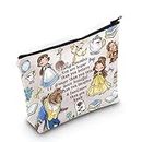 LEVLO Beauty Beast Story Cosmetic Make up Bag Beauty Beast Inspired Gifts