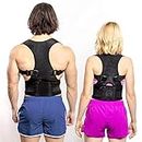 FlexGuard Posture Corrector for Women and Men - Back Brace for Posture, Adjustable Back Support Straightener Shoulder Posture Support for Pain Relief, Body Correction, Large