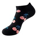 Thin Socks 2 Pairs Womens Girls Novelty Funny Cute Ankle 3D Print Pattern Design Colorful Cotton Low Cut Liner Copper Socks