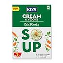 Keya Fresh and Delicious Cream and Veggies Soup | Instant Mix | Rich & Chunky| No Added Preservatives | No Chemical | Serves 3| 39g