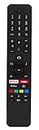 Genuine Replacement Remote control fits for JVC LT-55VA6955 LED-Fernseher 55", 4K Ultra HD, Google TV, Smart-TV, Android TV