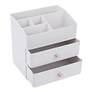 Amazon Brand – Eono Plastic Stackable Desk Countertop Organizer with Drawer for Office Supplies and Stationery Storage (1 Top + 2 Drawer)