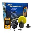 Lvpradior Fish Depth Finder, Wired Castable Kayak Boat Fish Finder, Ice Fishing Gear Accessories, Handheld Water Depth Fish Finder with Sonar and LCD Display
