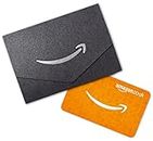 Amazon.co.uk Gift Card for Any Amount in a Black and Silver Mini Envelope