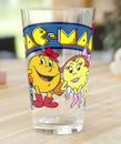 Vidrio pintado Pac-Man, 16 oz - programa de televisión Hanna-Barbera - 1982 - Pacman, Ms. Pac-Man