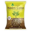 Go Garden Neem Cake Powder for Plants and Home Garden Organic Fertilizer and Pest Repellent 10 kg