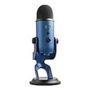 Blue Yeti Unidirectional/Omnidirectional/Bidirectional USB Microphone For Recording, Streaming, Gaming, Podcasting On PC And Mac, Condenser Mic For Laptop Or Computer With Blue Voice Effects, Adjustable Stand, Plug And Play - Midnight Blue
