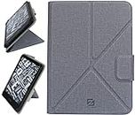 ZhaoCo Universal Hülle für 6-6.8 Zoll Kindle eReader Fire Tablet, Kobo, Voyaga, Lenovo, Sony, Pocketbook, Nook, Tolino, BQ eBook Reader, Vertikale und Horizontale Anzeige - Grey
