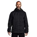 Peter Storm Men's Downpour 3 in 1 Waterproof Jacket with Rollaway Hood, Men's Hiking & Outdoor Recreation Clothing (M, Black)