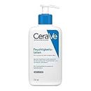 CeraVe Körperlotion mit Pumpspender, Für trockene bis sehr trockene Haut, Feuchtigkeitscreme Hyaluron und 3 essenziellen Ceramiden, Geeignet bei Neurodermitis, 1 x 236 ml