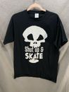 Shut Up And Skate Shirt Adult Medium Black Short Sleeve Pullover Tee Mens