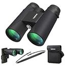 Kylietech High Power 12x42 Binoculars for Adults with BAK4 Prism, FMC Lens, Fogproof & Waterproof Great for Bird Watching Travel Stargazing Hunting Concerts (Smartphone Adapter Included)