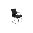 Black Leather Soft Pad Guest Chair