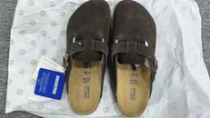 New Birkenstock Boston Narrow M Womens Shoes Casual Brown Suede Clog 39