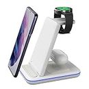 UNIGEN UNIDOCK 350 23W Foldable Fast Wireless Charging Station for All Wireless Compatible Smartphones/Galaxy Watch 5/4/3/Active 2 & Buds (WT)