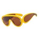 MYADDICTION Womens Sunglasses Comfortable Oversized Sunglasses for Small Face Men Hiking Yellow TeaClothing, Shoes & Accessories | Womens Accessories | Sunglasses & Fashion Eyewear