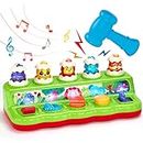 Pop up Baby Spielzeug ab 12 Monate mit Musik & Licht - Kleinkinder Montessori-Spielzeug für 1 Jahr Kinder, Frühe Entwicklung Ursache und Wirkung Spielzeug Babys Geschenk 6 12 18 Monate Jungen Mädchen