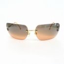 Chanel sunglasses eyewear accessories brown gold color made in Italy authentic