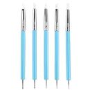 Clay Sculpting Tools Silicone Carving Set, 5pcs Soft Rubber Tip Modelling Pens, Paint Brushes for Pottery Sculpture Cake Fondant Decoration Nail Art Craft Carving Watercolour Painting, Fine Detailing