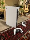 Sony PS5 Blu-Ray Edition Console Two DualSense Controllers Bundle - White