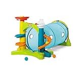 little tikes 2-in-1 Activity Tunnel with Ball Drop, Windows, Silly Sounds, and Music - Ages 1 – 3 Multicolor