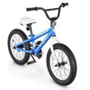 16 Inch Kids Bike Bicycle with Training Wheels for 5-8 Years Old Kids-Blue - Co