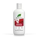 Dr Organic Rose Otto Conditioner, Restoring, Mens, Womens, Natural, Vegan, Cruelty-Free, Paraben & SLS-Free, Recyclable & Recycled Ocean Bound Plastic, Certified Organic, 265ml, Packaging may vary