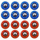 COSDDI Shuffleboard Pucks and Curling Mini Rollers Replacement Set of 16 Rollers (8 Red&8 Blue)