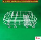 Whirlpool Delonghi Omega Dishwasher Spare Parts Lower Rack Basket (White) (L3)