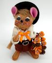 Annalee Pilgrim Boy Mouse 6" 2017 Fall Wreath #351117