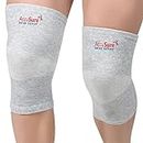 AccuSure Orthopedic Pain Relief Bamboo Yarn Knee Cap Brace/Sleeves Pair For Sports, Pain Relief, Compression Support, Exercise, Running, Cycling,Cap Guard Brace Knee Support For Men And Women-L