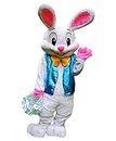 White Easter Bunny Bugs Rabbit Mascot Costume Adult Halloween Costume
