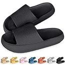 Pillow Slides Slippers for Women and Men Ultra Soft Cloud Cushion Slides Slippers EVA Foam Thick Sole Non Slip Bathroom Shower Summer Beach Slides Sandals for Indoor Outdoor Shoes