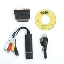 USB 2.0 Audio Video Grabber inkl.Zubehörset Scart zu RCA/S-Video Adapter VHS