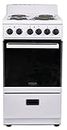 Premium Levella 20" Electric Range with 4 Coil Burners and 2.2 Cu. Ft. Oven Capacity in White