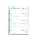 Tiny Expressions - Weekly Health & Wellness Tracker Journal (8.5" x 11" - 55 page Notepad) | Meal, Water, Fitness & Exercise Planner for Adults | Full Year Daily Weight Loss Notebook for Women & Men