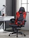 HAWGUAR Gaming Chair Computer Gaming Chaise Racing Style Video Game Chairs with Lumbar Support and Headrest (Red)