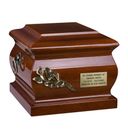 Wooden Cremation Urn for Adult Unique Memorial Italian Funeral Urn for Ashes