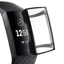 Funda protectora de pantalla delgada de poliuretano termoplástico completamente chapada para Fitbit Charge 4 3