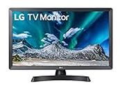 LG 24TL510V Monitor TV 24" HD Ready LED, Speaker Stereo Integrati 10W, Cinema Mode, Gaming Mode, Flicker Safe, Monitor con Base ArcLine e Ampio Angolo di Visione, Nero