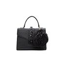 ALDO Women's Jerilini Top Handle Bag, Black, Medium