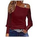 Tunic Tops for Women UK Color Block Loose Vintage Tops Longline Long Sleeve Autumn Winter Cold Shoulder Blouses UK Size Contrast Color Ladies Tunic Soft Comfy Hoodies Blouse Casual Pullover