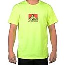 Ben Davis Men's Classic Logo Heavyweight Cotton T-Shirt, Safety Green, Large