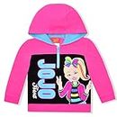 Nickelodeon’s Jojo Siwa Pullover Hoodie for Girls, Fleece Half Zip Hooded Sweater, Pink, Size 6